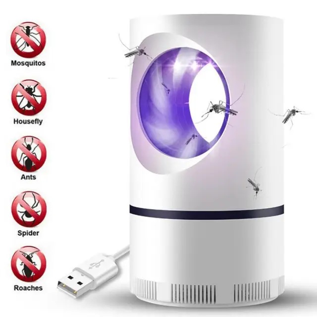 Usb Szúnyog Gyilkos Lámpa Antimoszkitosz Fotokatalitizátor Vezette Éjszakai Fényes Néma Szúnyogtaszító Hiba Zapper Rovar Fájlok Csapda - Image 3