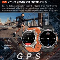 Montre connectée militaire T-Rex3 Ultra GPS pour hommes, boussole GPS intégrée, altimètre, baromètre, étanche 5ATM, 2026mAh, nouveauté 650 4