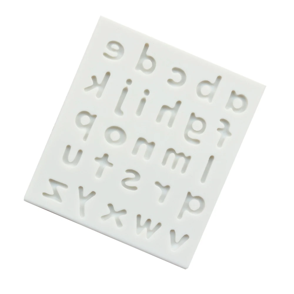Cute Font Alphanumeric Silicone Mold Baby Birthday Candy Brand Word Card Numbers Letters Silicone 3D Fondant Mold Cake Decor cake mold cake decorating tools cake baking tools cake making tools