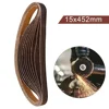 10 PCS/Set Sanding Belts 60-600-Grit Abrasive Bands For 15x452 Mm M10 Sanders File Sanders Belt Wood Soft Metal Polishing 4
