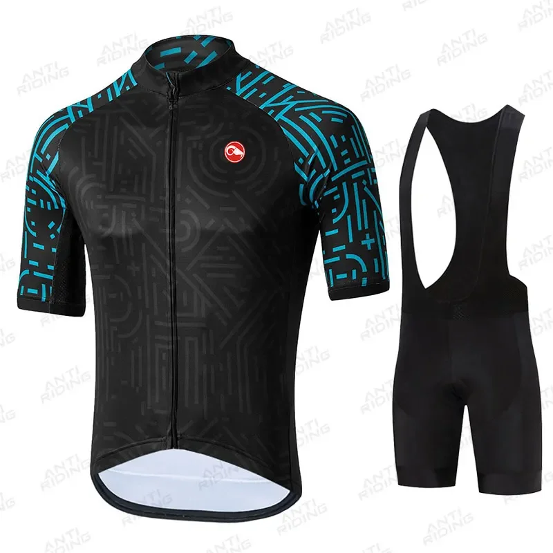 2025 Quick-Dry Cycling Jersey Sets Mountain Bike Uniform Summer Mens Cycling Jersey Set Road Bicycle Jerseys MTB Bicycle Wear 3