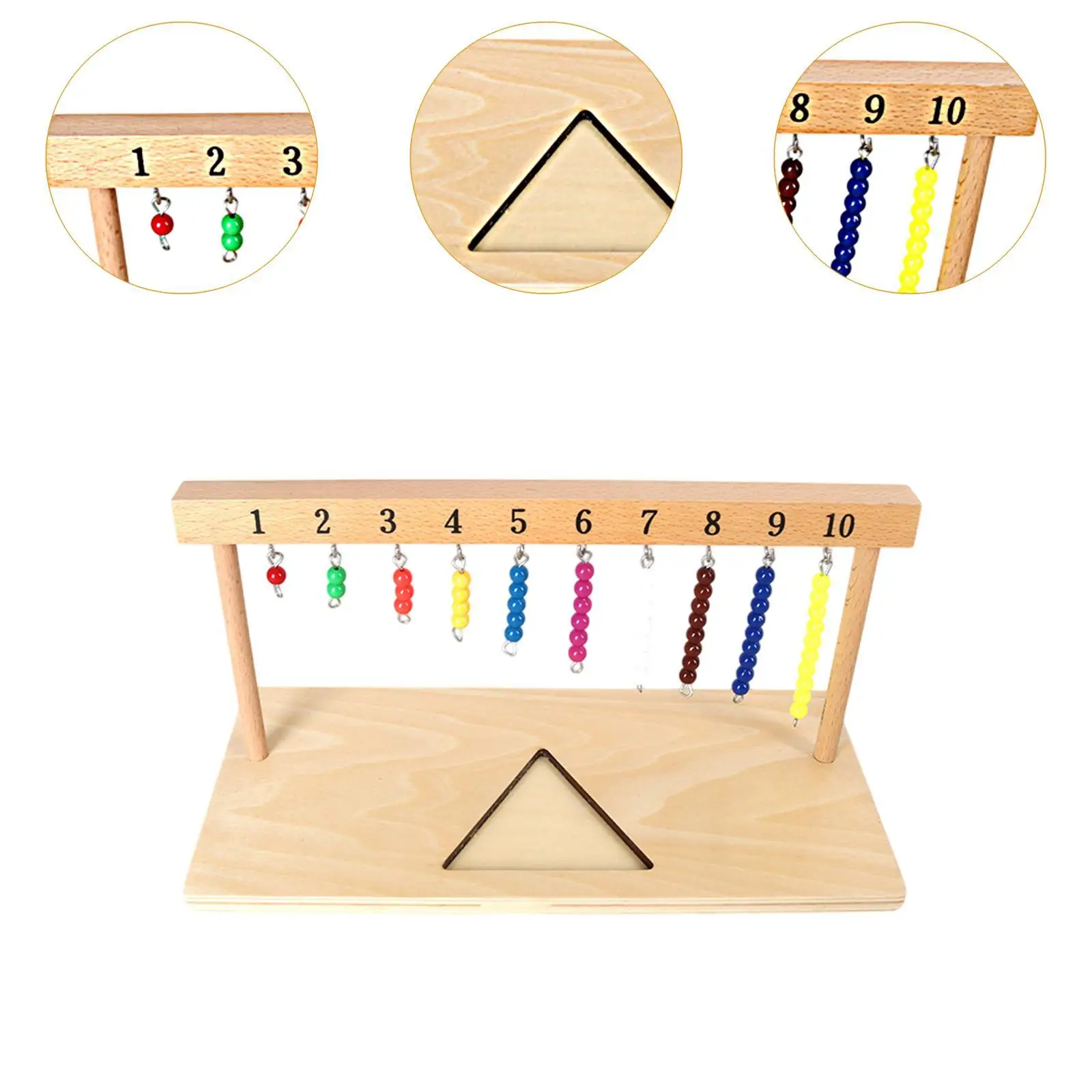 Colorful Beaded Stair Hanger Preschool Learning with Beads Colorful Beaded Hanger for Boys And Girls
