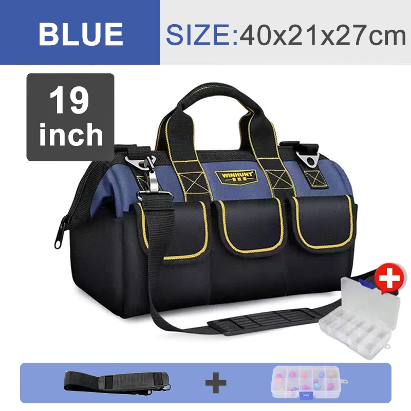 best tool chest Large Multi-Function Tool Bag Organizer Heavy Duty Tool Pouch Bag  Waterproof Anti-Fall Tool Tote Storage Bag with Multi Pockets electrician tool bag Tool Storage Items