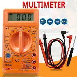 Small Digital Multimeter Buzzer Two Three Stage Tube Handheld Display Counts Clamp Meter AC Current Ammeter Voltage Tester Car