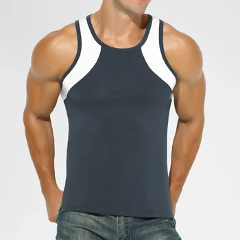 Vest Men's Comfortable Breathable Sling Hurdle Short-Sleeved Young Boys Sports Running Sleeveless T-Shirt Bottoming Shirt Unders 1