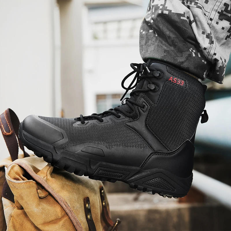 Botas militares botas de treinamento de combate homens mais