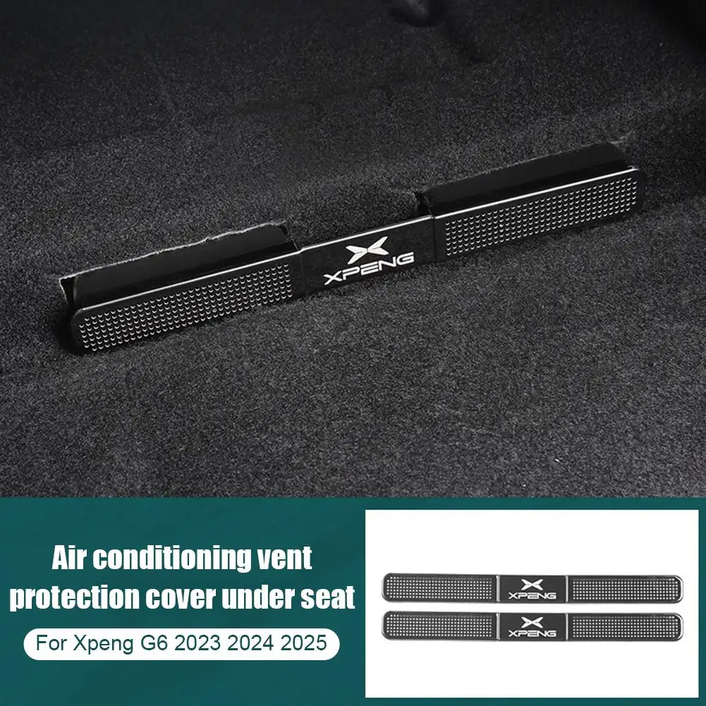 For Xpeng G6 Under Seat Air Conditioning Vents Dust Protection Covers Vents Protective Frame Interior Car Accessories