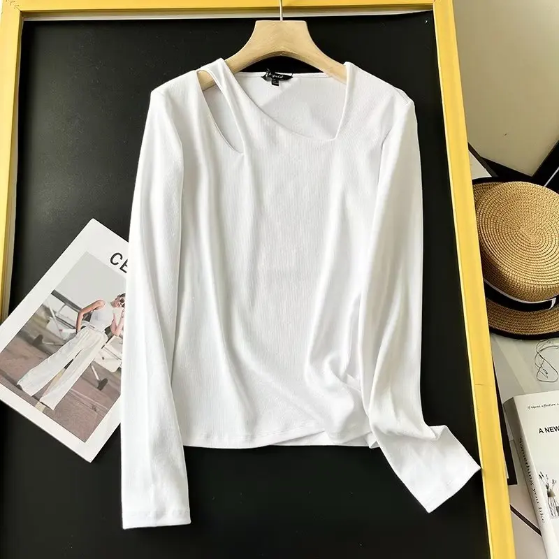 

Jenny&Dave Sexy Knitted Casual Tshirts Women Fashion Simple Hollow Out Ladies Tops