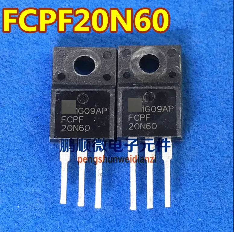 USED FCPF20N60 5/10PCS, mosfet transistor