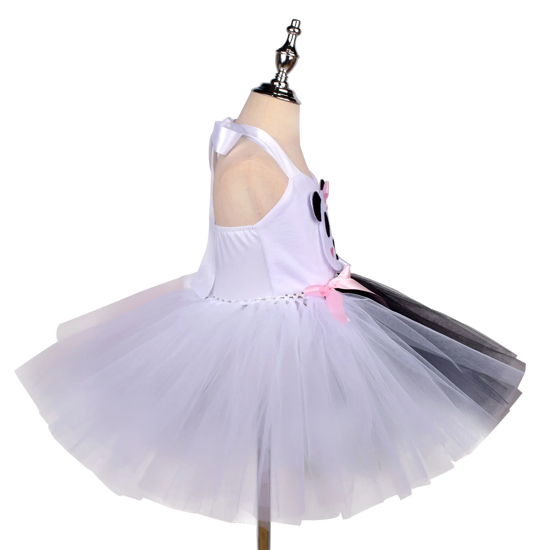 Festival Panda Cosplay Costume Girls Tutu Dress Fancy Carnival Birthday Fantasy Children Candy Rainbow Vestido Tutu Dress