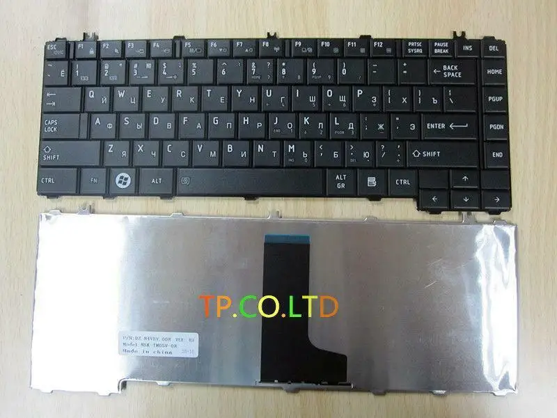 

Русская клавиатура для Toshiba Satellite C600 C645 L600 L600D L630 L635 L640 L645 L700 L730 L740 L745 L730 L735, Черная