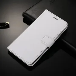 Premium Flip Business Leather Case with Magnetic Stand - Elegant Phone Accessory (WHITE)