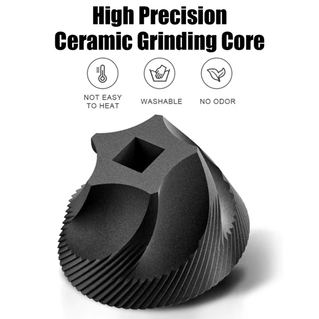 Hand-Cranked Ceramic Coffee Bean Grinder - Household Kitchen Tool with Small Manual Core for Fresh Grinding kpuae 5