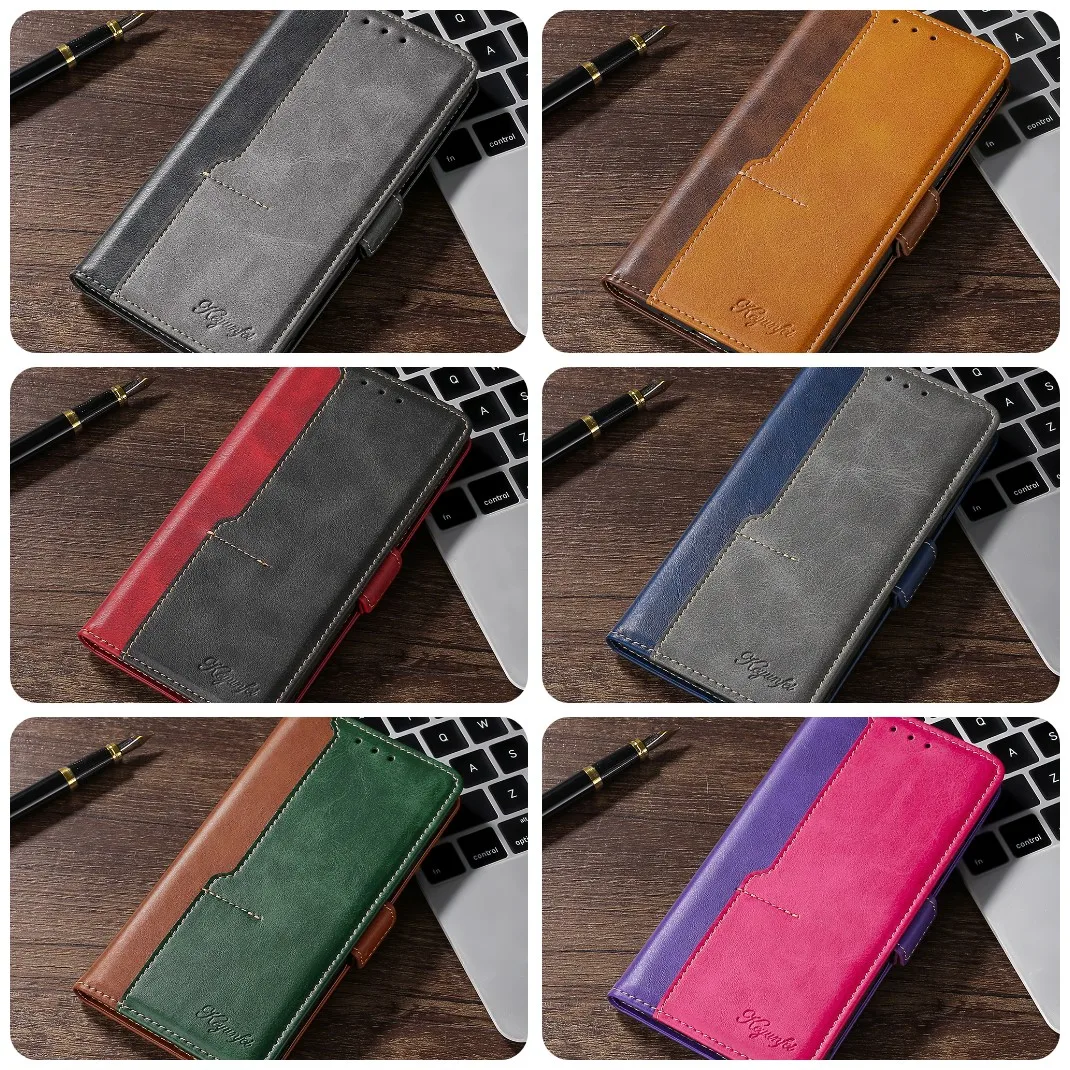 Luxury Leather Wallet Phone Case Flip Cover with Card Holder
