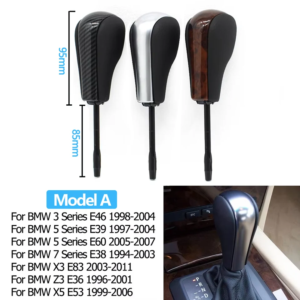 車の自動ギアシフトノブレバースティック交換bmw 1 3 5 7 X3 X5 Z3 Z4