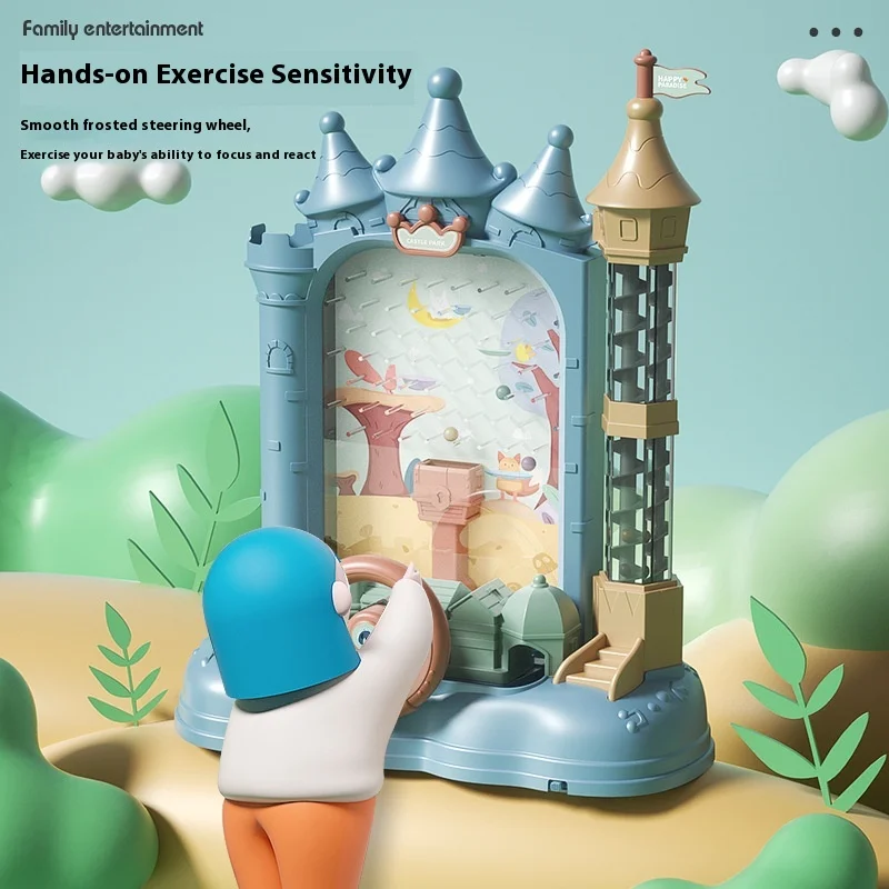 Children'S Dou Dou Castle Ball Receiver Game Parent Child Interactive Puzzle Boy Thinking Training Toy Villa House 3