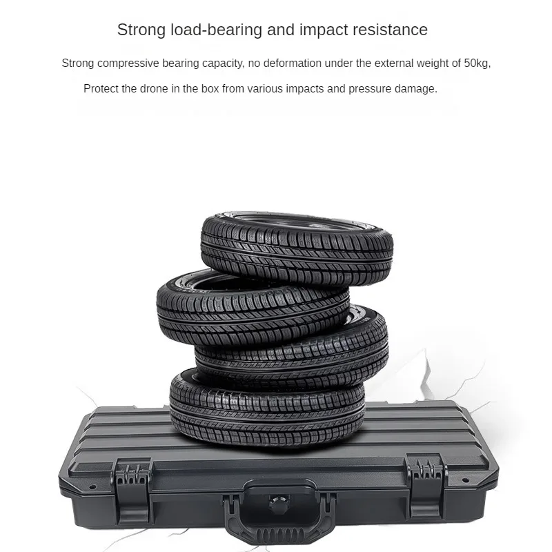 Portable Hard Toolbox Plastic Case Camera Photography Sights Equipment Safety Box Instrument Large Sturdy Storage Box With Foam 3