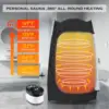 Portable Sauna Steam Sauna Full Body Newly Upgraded Large Space Sauna Quick-Folding Sauna Spa Tent Includes 4L Steamer 4