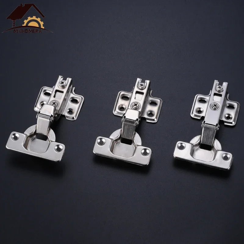 Stainless Steel Door Hinges Hinge Stainless Steel Door Hydraulic Hinges Damper Buffer Soft Closing Kitchen Cabinet Cupboard Furniture Full/Half/Embed