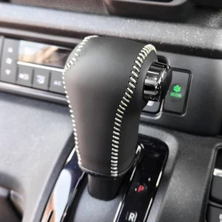 Premium Hand - Stitched Genuine Nappa Leather Gear Knob Cover (Dark Blue stitch)