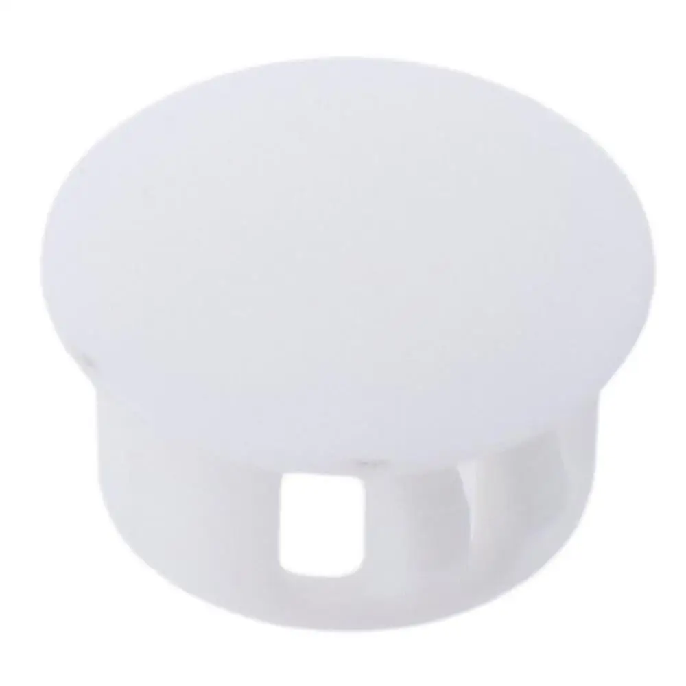 50 Pcs Plastic Hole Plugs Durable Opening 16mm Beige Snap in Locking Hole Hardwood Round Pipe Insert End Caps