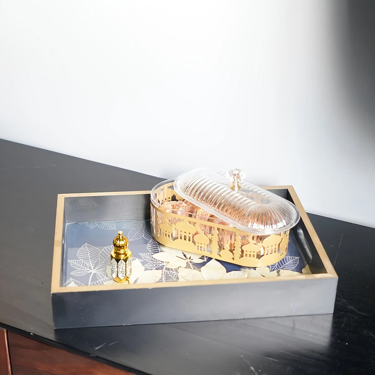 Ramadan Candy Food Tray EID Mubarak Decoration For Home Dessert Box 2026 Ramadan Kareem Islamic Muslim Party Supplies Eid Gifts