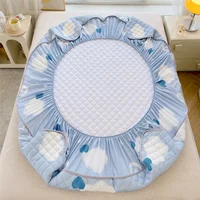1pc Printed Mattress Cover, Skin Friendly, Comfortable, Antibacterial Fitted Sheet Mattress Protective Cover,For Bedroom Bedding 6