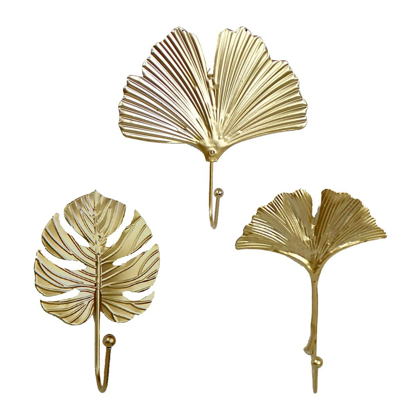 

Vintage Coat Hooks Wall Hooks Decorative Hooks Leaf Shape Metal Towel Hooks Hanger Wall Mounted Multi-Purpose Hooks B