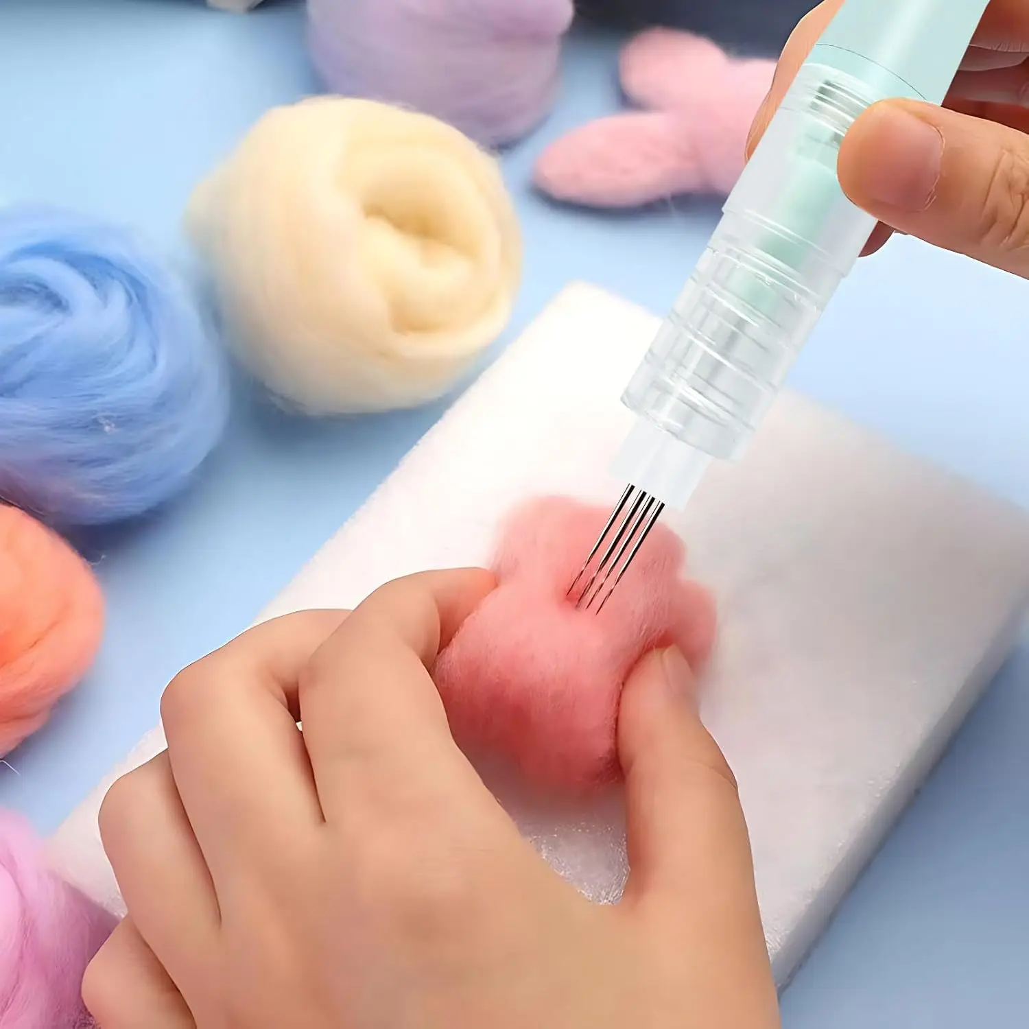 Electric Needle Felting Machine,Needle Felting Tool Supplies for Wool Felted Animals, Needle Machine for Quick