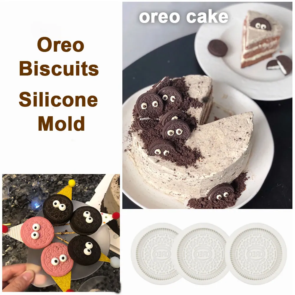 Silicone OREO Cookie Mold DIY Chocolate Fondant Cookie Baking Mould Craft  Cake Decoration Party Dessert Supply - AliExpress