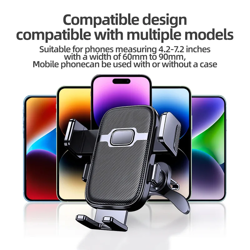 Supporto per telefono da auto a gravità per iPhone, Xiaomi, Samsung, supporto per cellulare da auto per cruscotto, parabrezza, bocchetta dell'aria. - Image 3