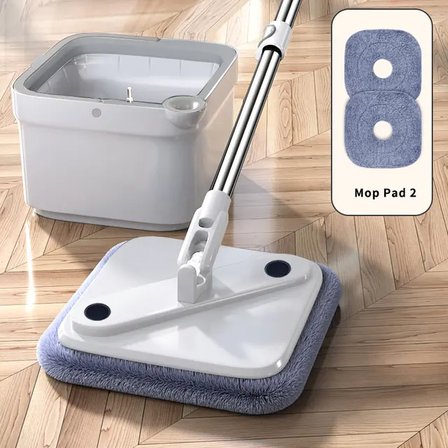 Joybos Spin Mop With Bucket HandFree Lazy Squeeze Mop Automatic Magic