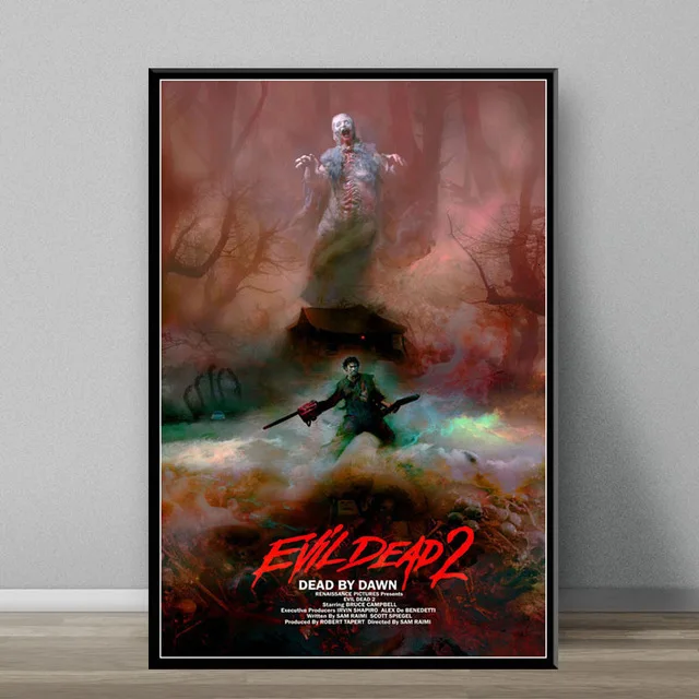 thumbnail image 1 of The Evil Dead Classic Horror Movie Abstract Canvas Painting Posters and Prints Wall Art Pictures for Home Room Decor Cuadros, 1 of 5