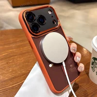 Luxury Magnetic Metal Lens Bumper Protection Case For iPhone 17 Air 16 15 14 13 12 11 Pro Max Plus Wireless Charge Hard Cover 4