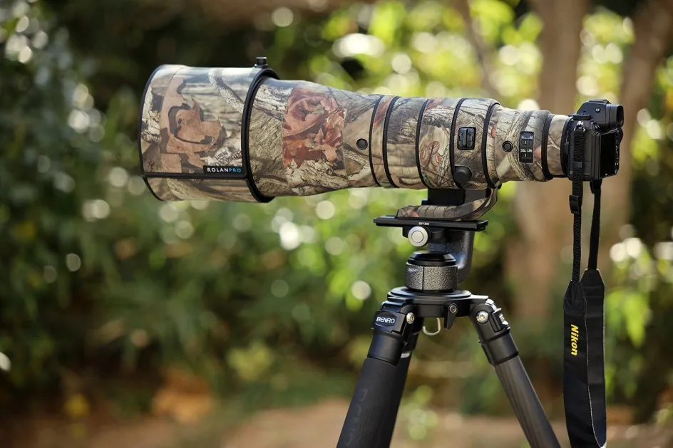 ROLANPRO Wasserdichte Objektiv Camouflage Mantel Für Nikon Z 600mm F4 TC VR S Regen Abdeckung Schutzhülle Für NIKKOR Z600 F/4 Pistolen Fall – Detail 3