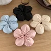 Extra Large Flower Elastic Hair Tie For Women Solid Color Rubber Bands Headband Scrunchie Ponytail Holder Hair Accessories 5