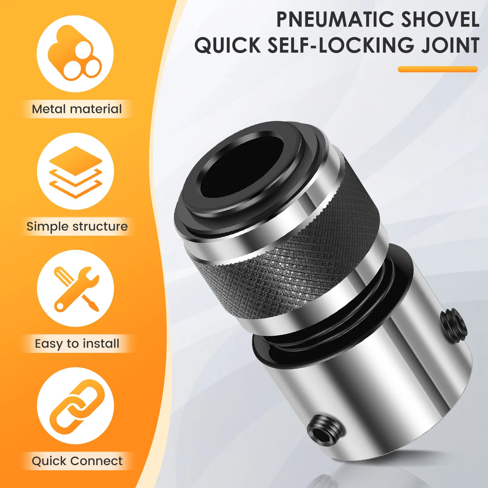 Air Hammer Retaining Quick Change Chuck Compact Air Hammer Quick Change Retainer Stable Chisel Spring Retainer for Fixing Pneumatic Air Hammer Bit