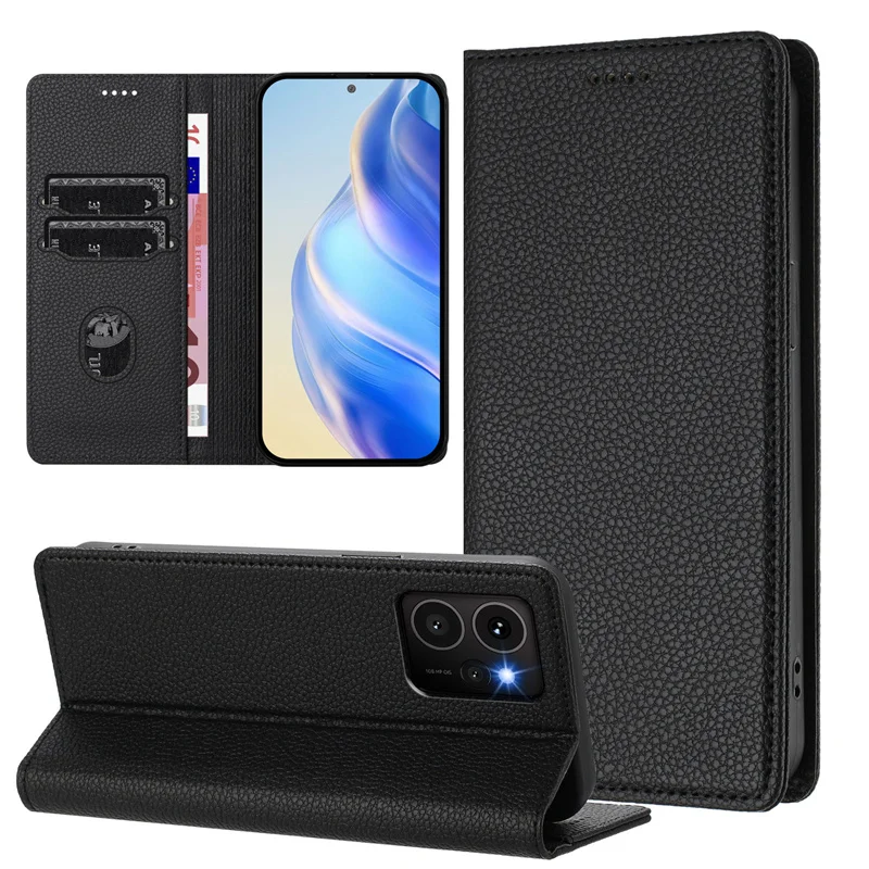 Magnetic Leather Wallet Flip Case - Premium Retro Cover