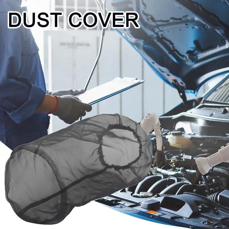 High Flow Air Intake Filter Waterproof Washable Oilproof Dustproof Filter Wrap Detachable Dust Cover Car Accessories For Pickups