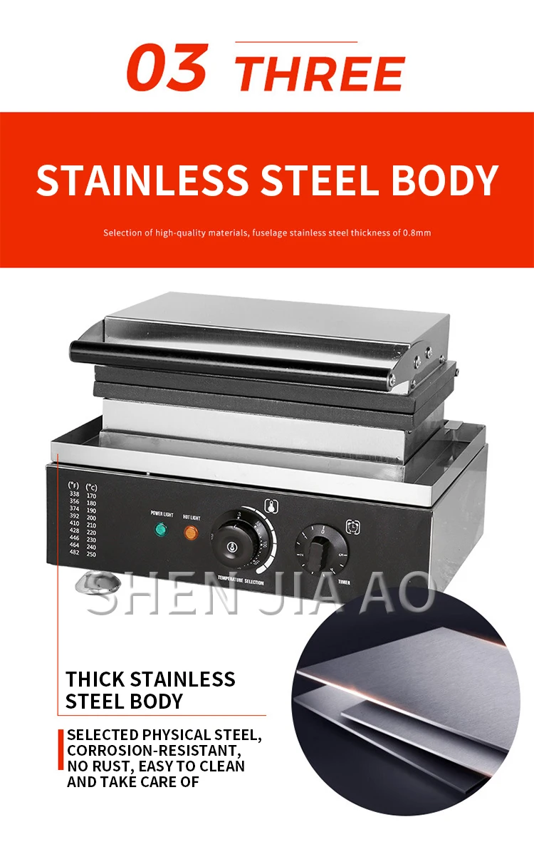 Description Picture 6 of itemCommercial Use A Piece of Gayke Penis Shape Waffle Maker Iron Stick Baking Machine Hot Dog Sausage Grill Baker Waffle Snacks