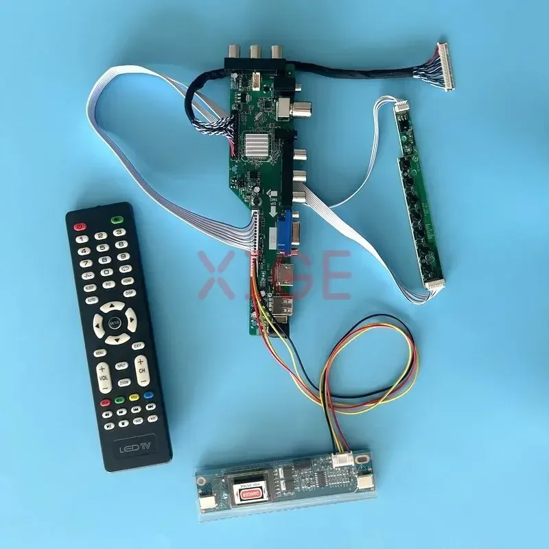 

LCD Controller Board Fit LTM190ET01 LTM170ET01 HSD190MEN4 DVB Digital Monitor 30Pin LVDS Kit IR+AV+USB+HDMI+VGA 2CCFL 1280*1024
