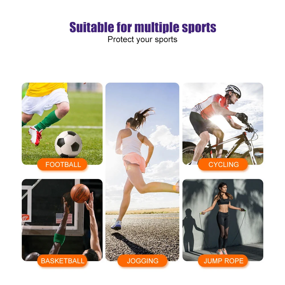 BraceTop 1 Pair Professional Elastic Knitted Ankle Support Band Ankle Brace For Sprain Sports Protects Shoes Therapy Ankle Support Brace