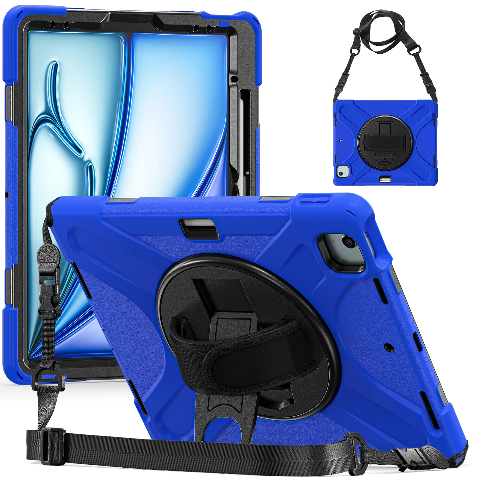 Enhanced Tablet Cover with Hand and Shoulder Armor Case