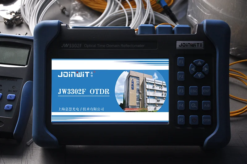 Integrated JW3302F Touch Screen portable otdr multimode fiber optic cable drum test