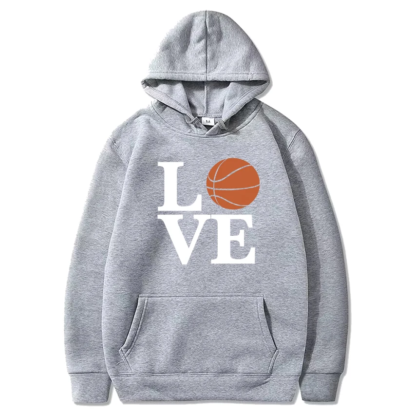 2024 Love Basketball Hooded sweatshirts harajuku fashion Sweatshirt with print Men women's oversized Loose Long sleeve tracksuit