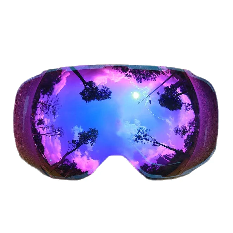 COPOZZ Magnetic Lenses for Ski Goggles GOG-2181 Lens Anti-fog UV400 Spherical Snow Ski Glasses Snowboard Goggles(Lens Only) 6