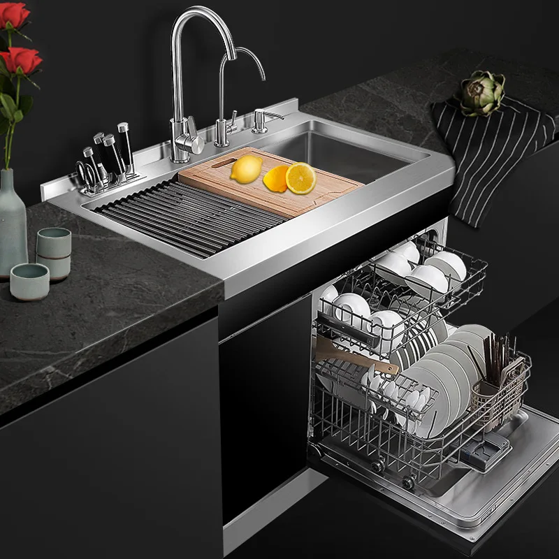 

Sink dishwasher automatic household intelligent ultrasonic large-capacity dishwashing cabinet embedded disinfection cabinet