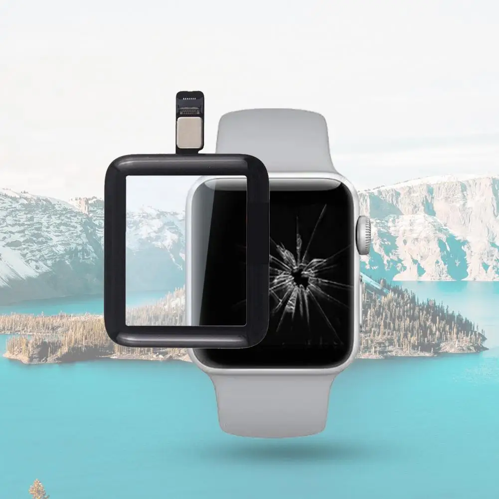 

С гибким кабелем, стеклянный экран для часов, легкий, устойчивый к царапинам высококачественный ЖК передний стеклянный экран, замена