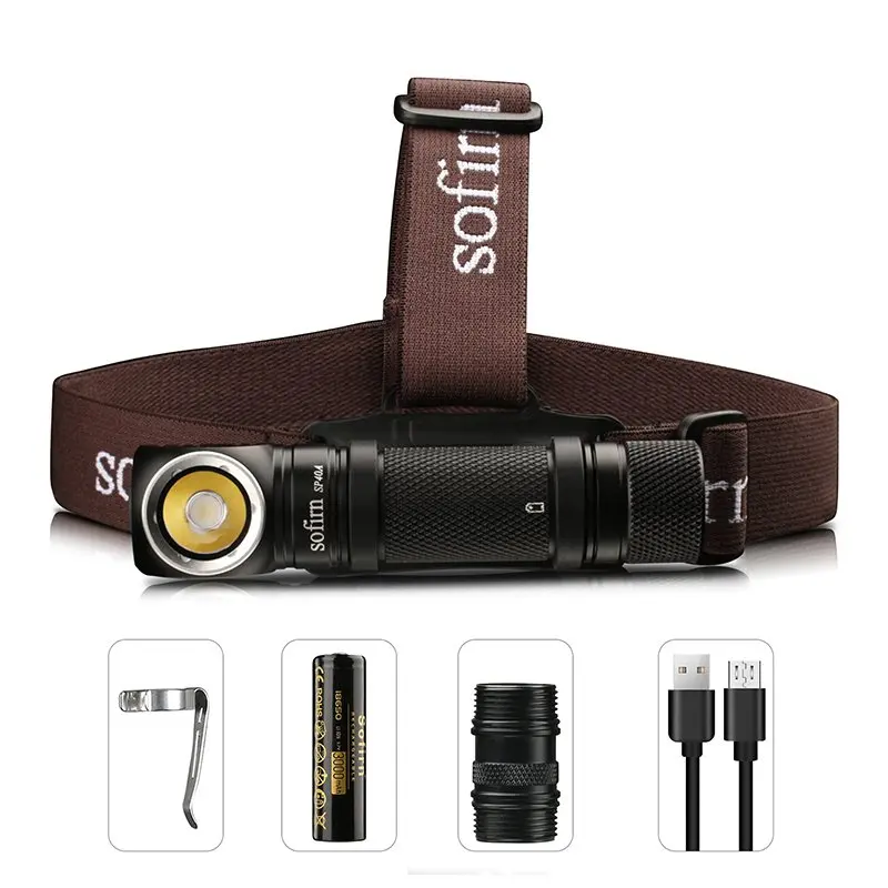 Налобный фонарь Sofirn SP40A LH351D 18650 лм светодиодный ка через USB | Освещение