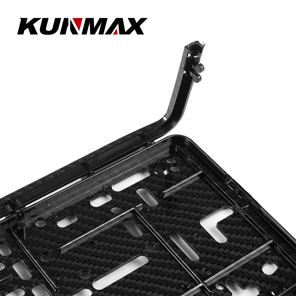 License Plate Frame License Plate Holder One pair Carbon Style European License Plate Frame Auto Accessory waterproof Holder with Mounting License Plate Bracket